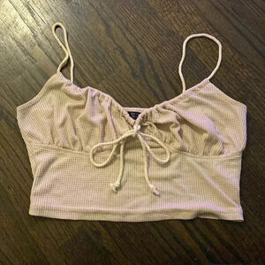 Shein Tie-String Crop Top